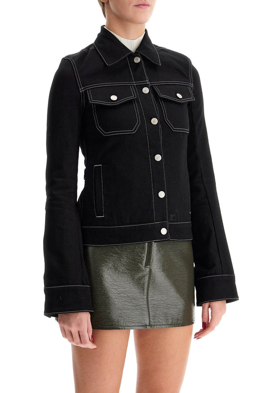 Courreges denim trucker jacket for