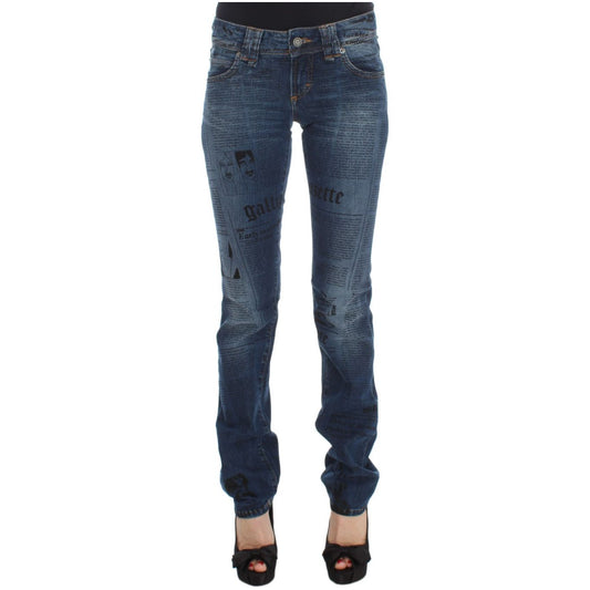 John Galliano Elegant Slim Bootcut Denim Jeans John Galliano