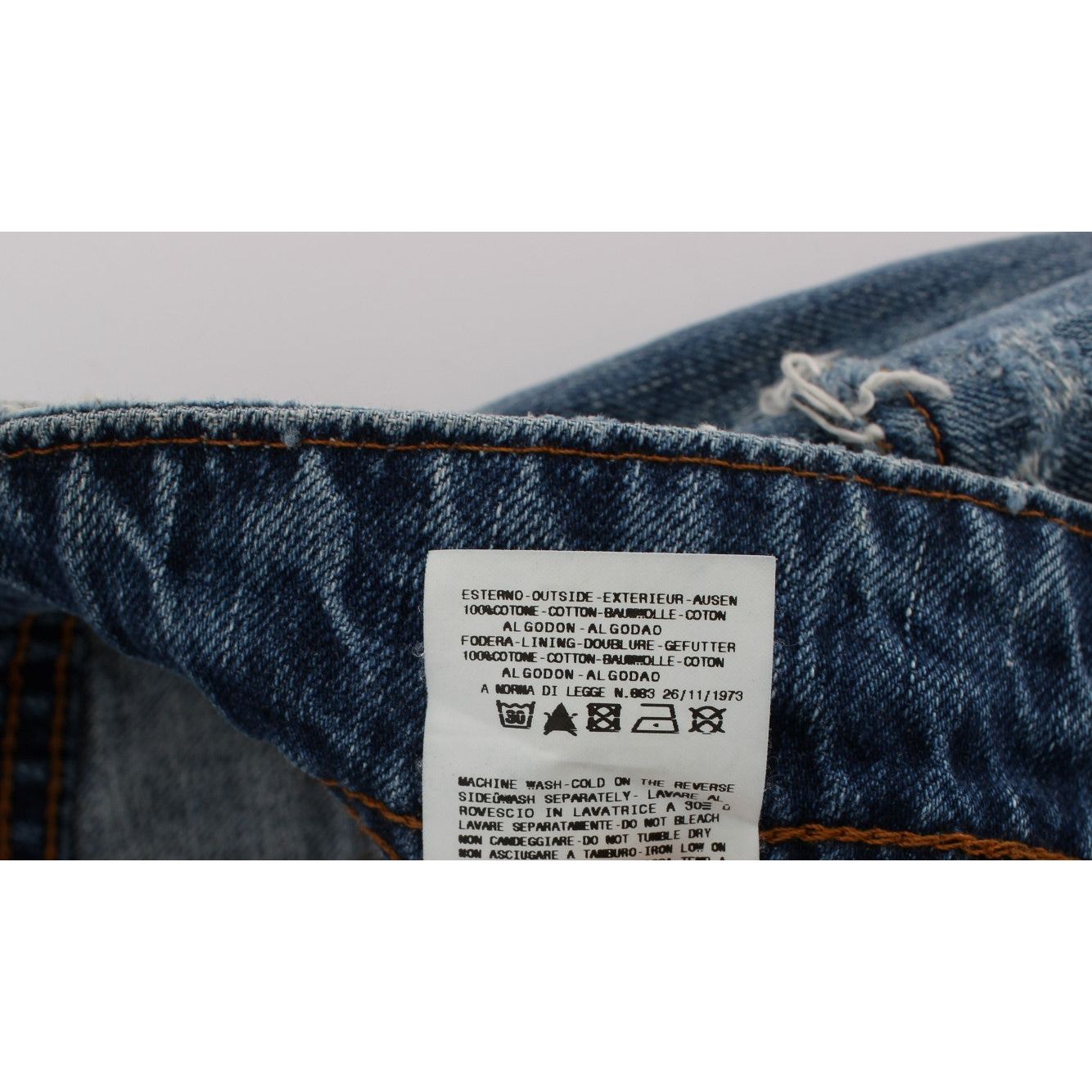 John Galliano Chic Boyfriend Blue Wash Jeans John Galliano