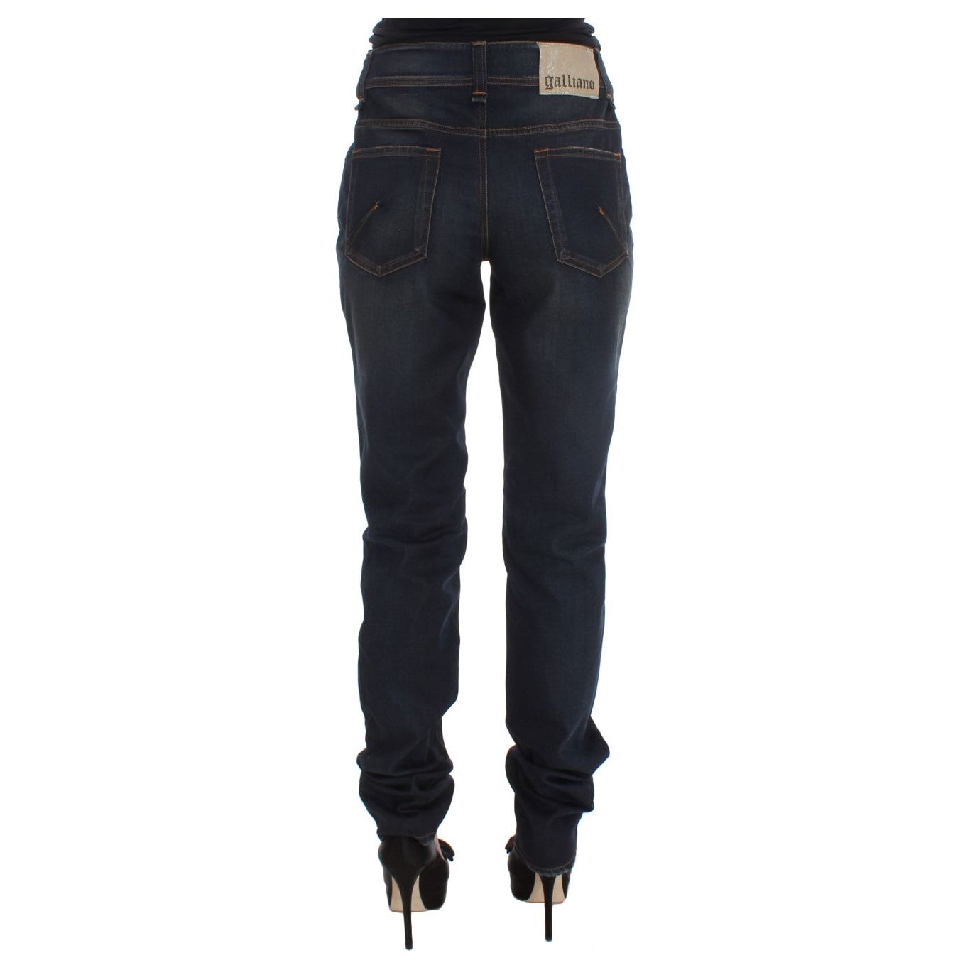 John Galliano Chic Boyfriend Fit Blue Jeans John Galliano