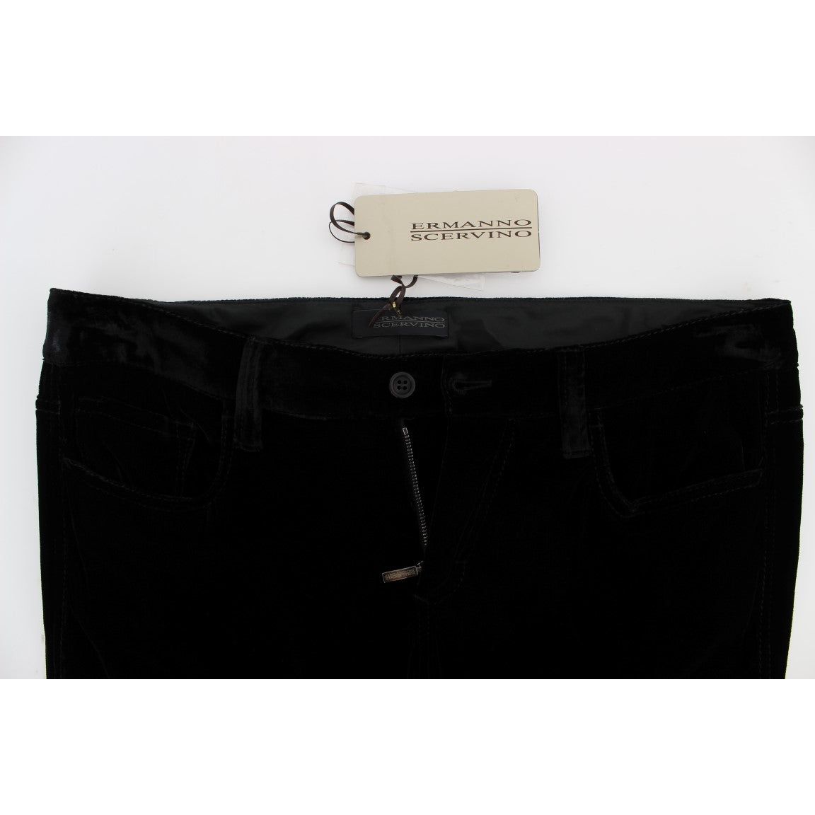 Ermanno Scervino Elegant Black Slim Fit Trousers Ermanno Scervino