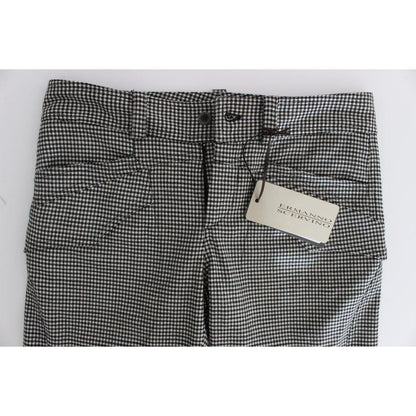 Ermanno Scervino Chic Checkered Black & White Regular Fit Pants Jeans & Pants Ermanno Scervino