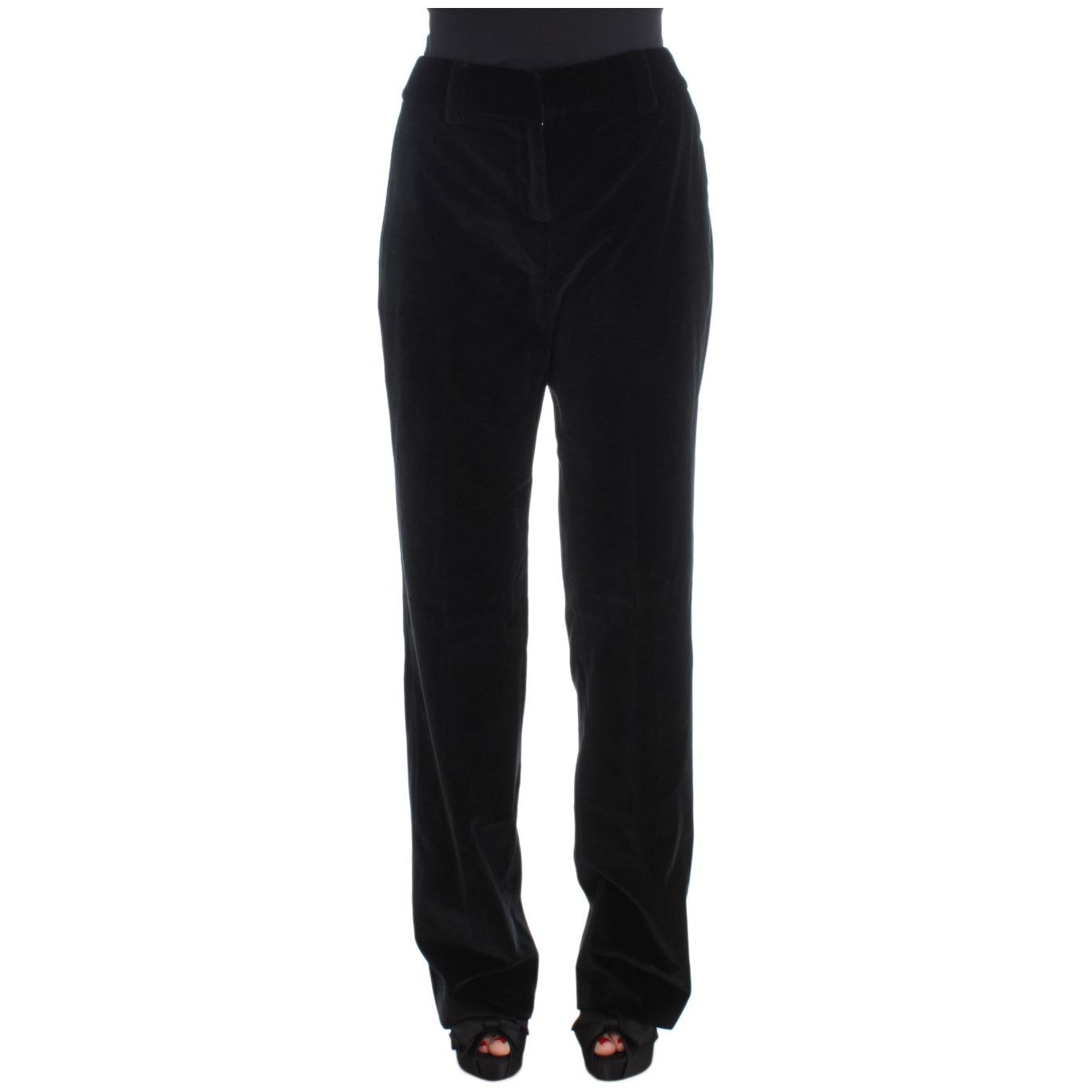 Ermanno Scervino Elegant Black Straight Fit Jeans Jeans & Pants Ermanno Scervino