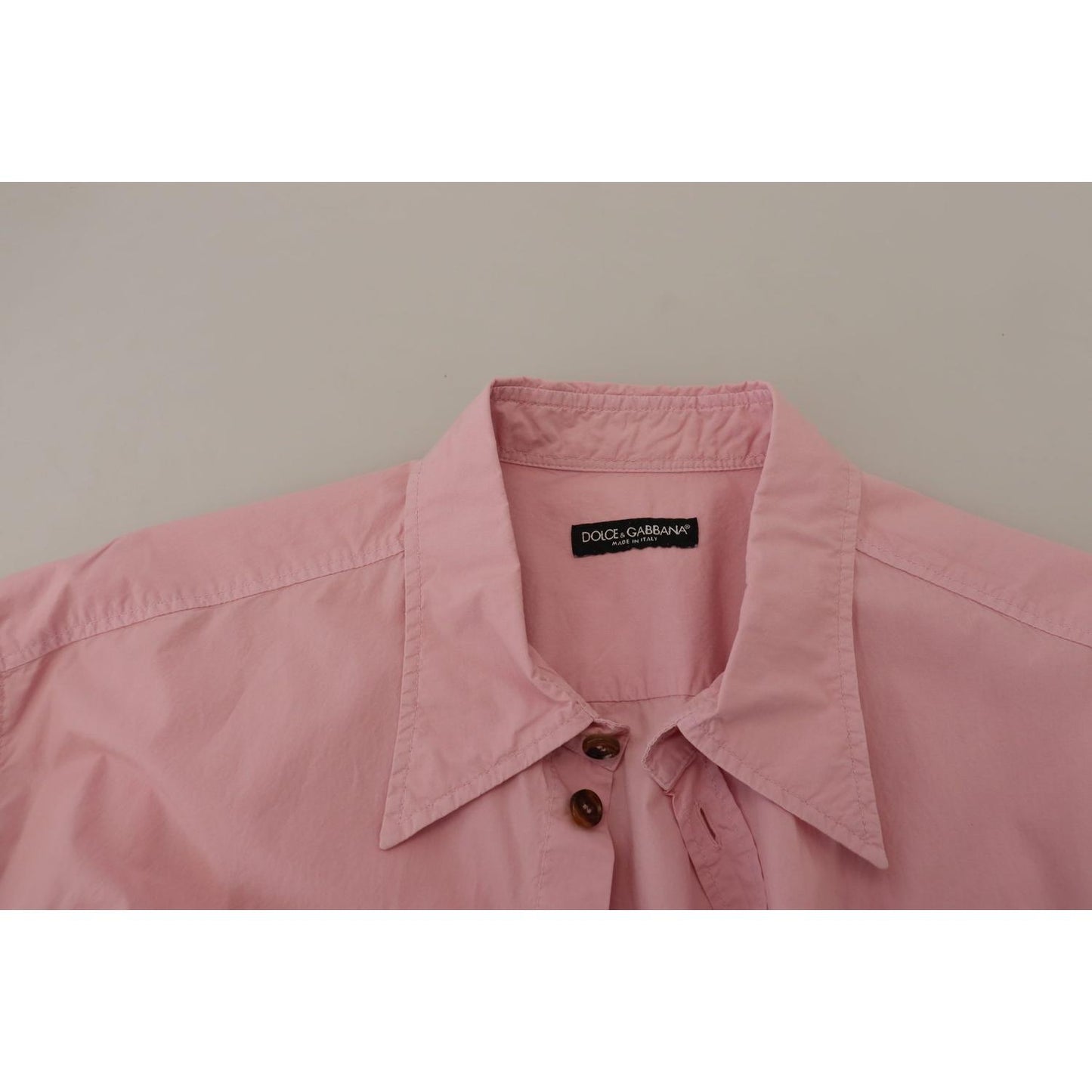 Dolce & Gabbana Elegant Pink Casual Cotton Shirt Dolce & Gabbana