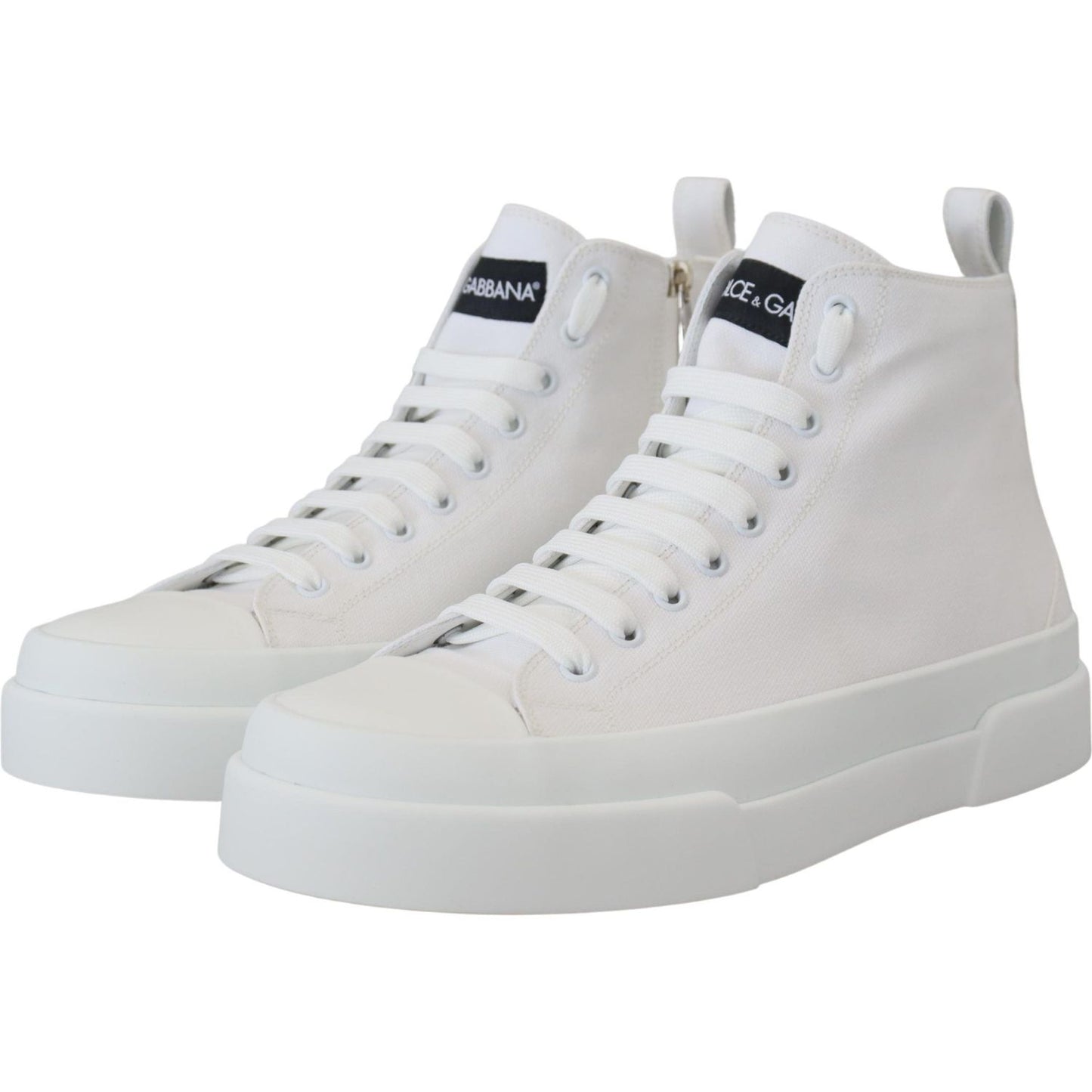 Dolce & Gabbana Elegant High Top Canvas Sneakers Dolce & Gabbana