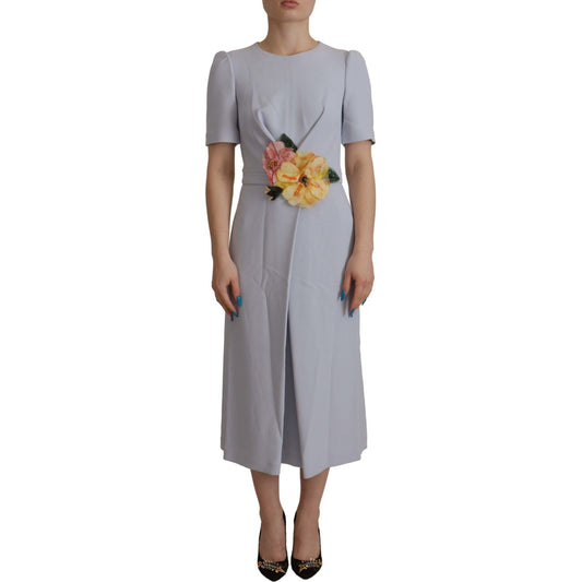 Dolce & Gabbana Elegant Light Blue A-line Dress Dolce & Gabbana