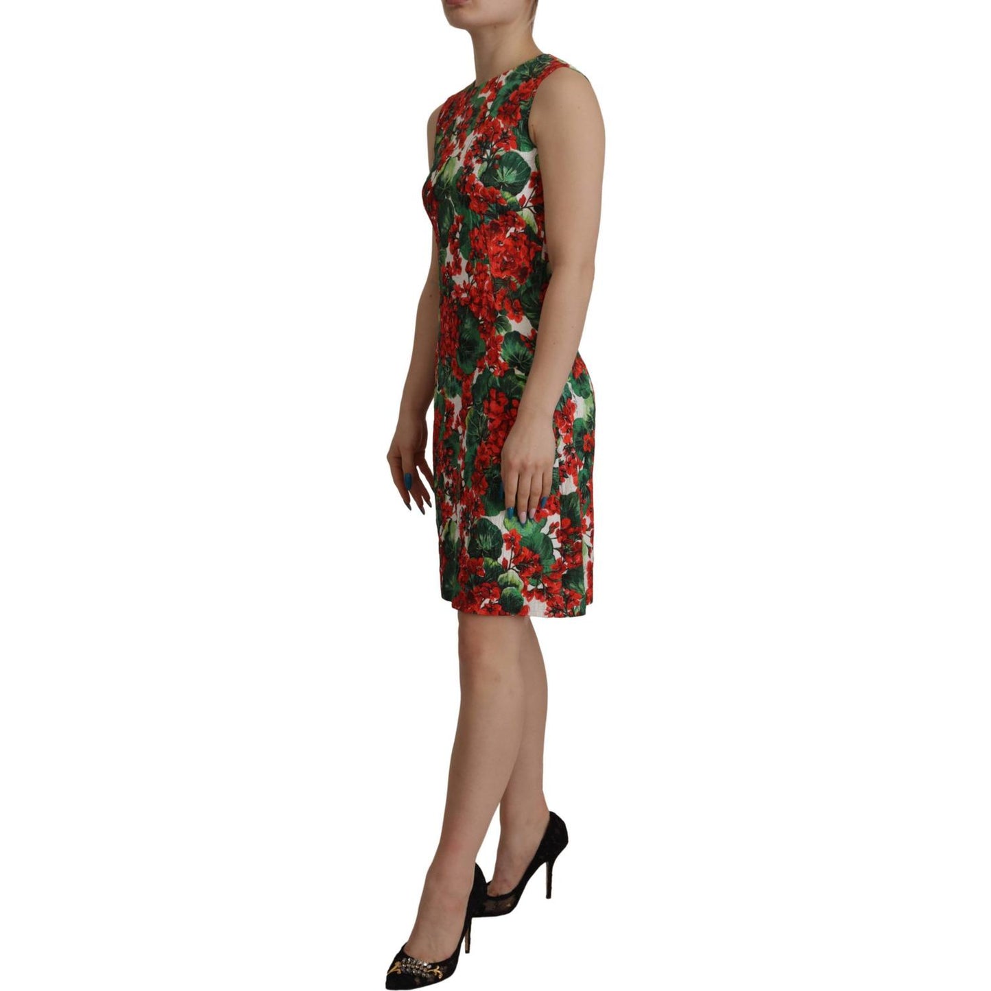 Dolce & Gabbana Multicolor Floral A-Line Dress Dolce & Gabbana