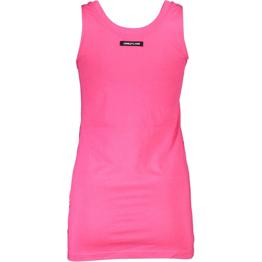 Cavalli Class Elegant Pink Wide-Shoulder Tank Top Cavalli Class