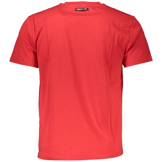 Cavalli Class Elegant Red Printed Tee with Classic Appeal Cavalli Class