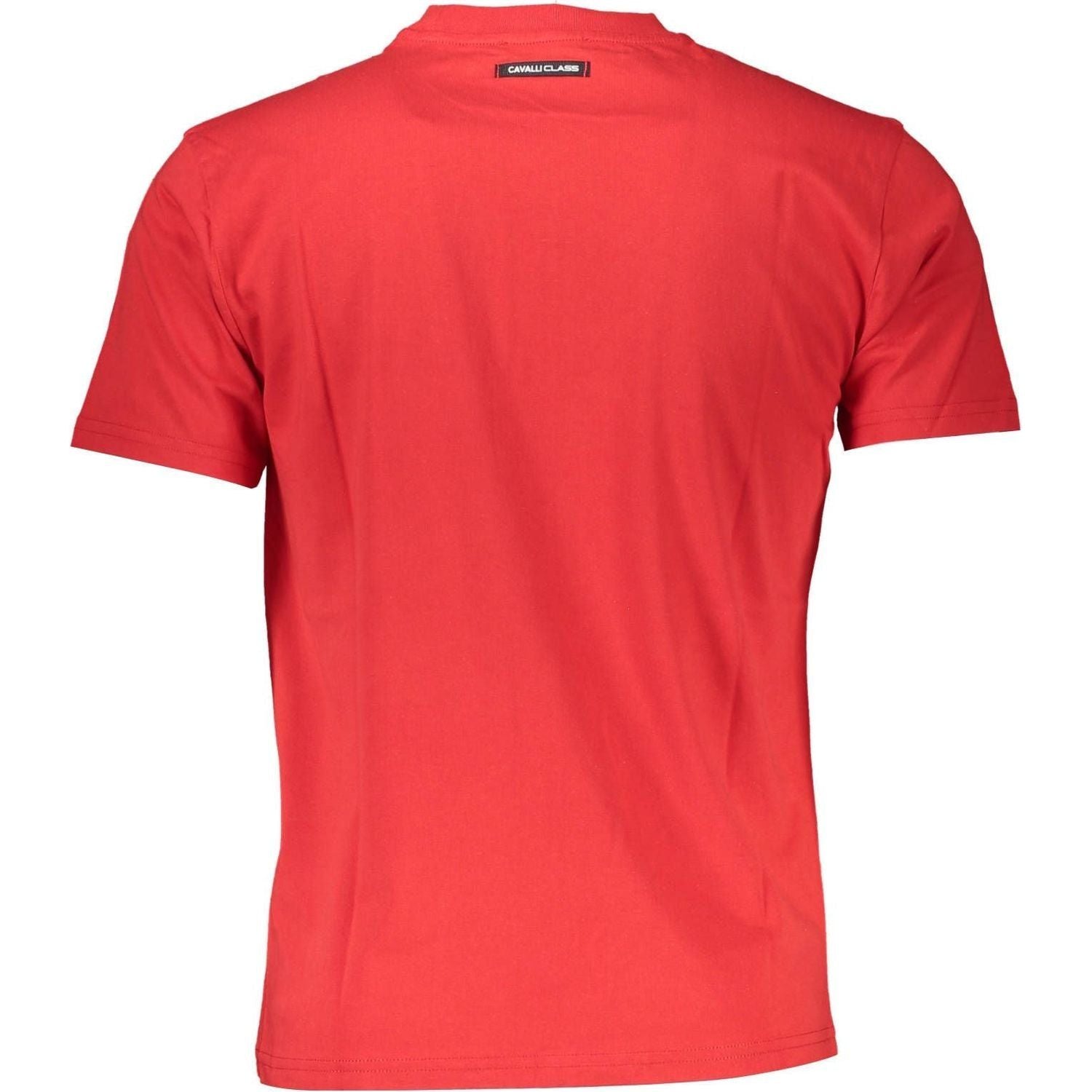 Cavalli Class Red Cotton Men T-Shirt