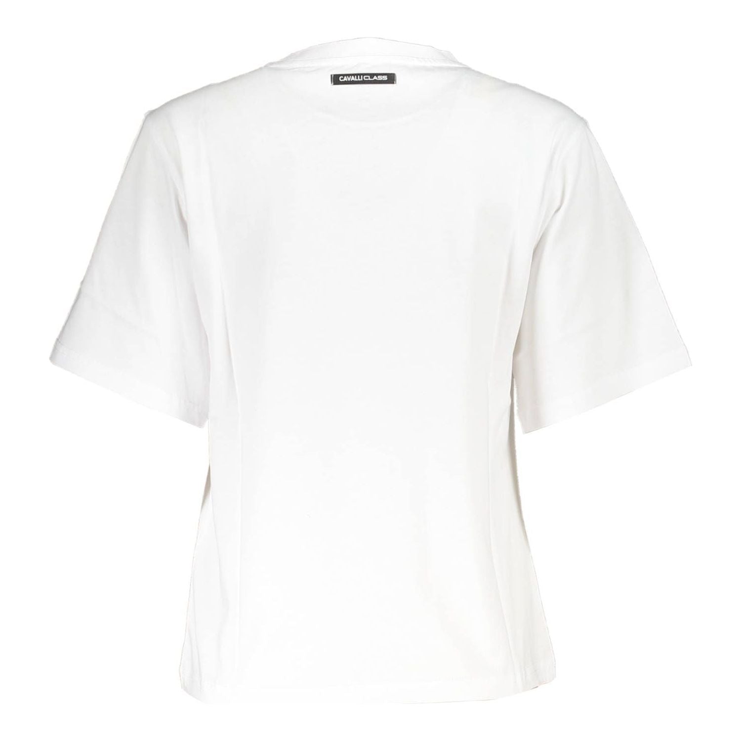 Cavalli Class White Cotton Women T-Shirt