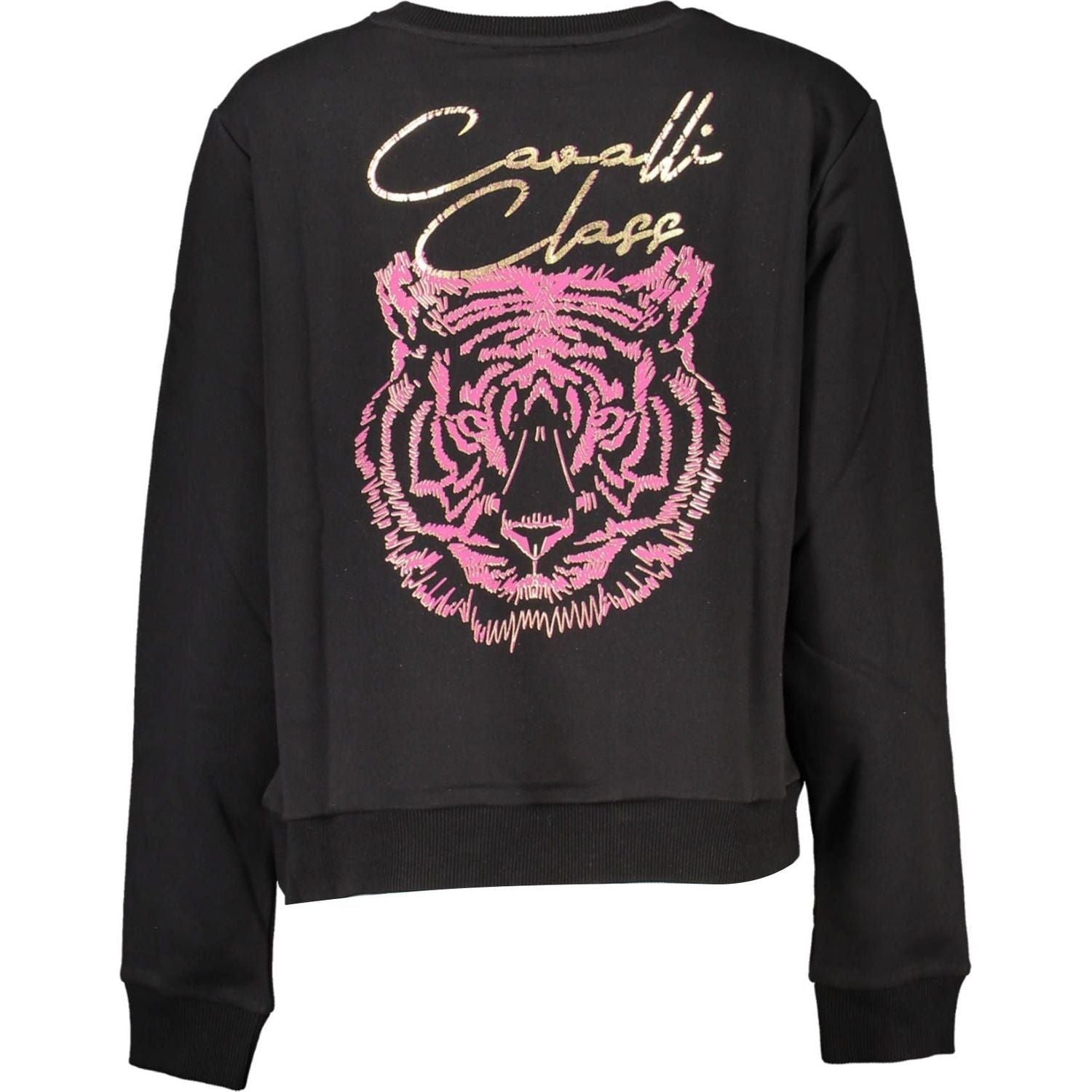 Cavalli Class Black Cotton Women Sweater