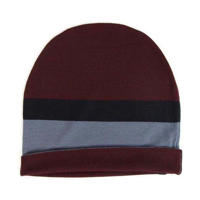 Gucci Unisex Burgundy Blue Wool Beanie Medium Knit Cap Gucci