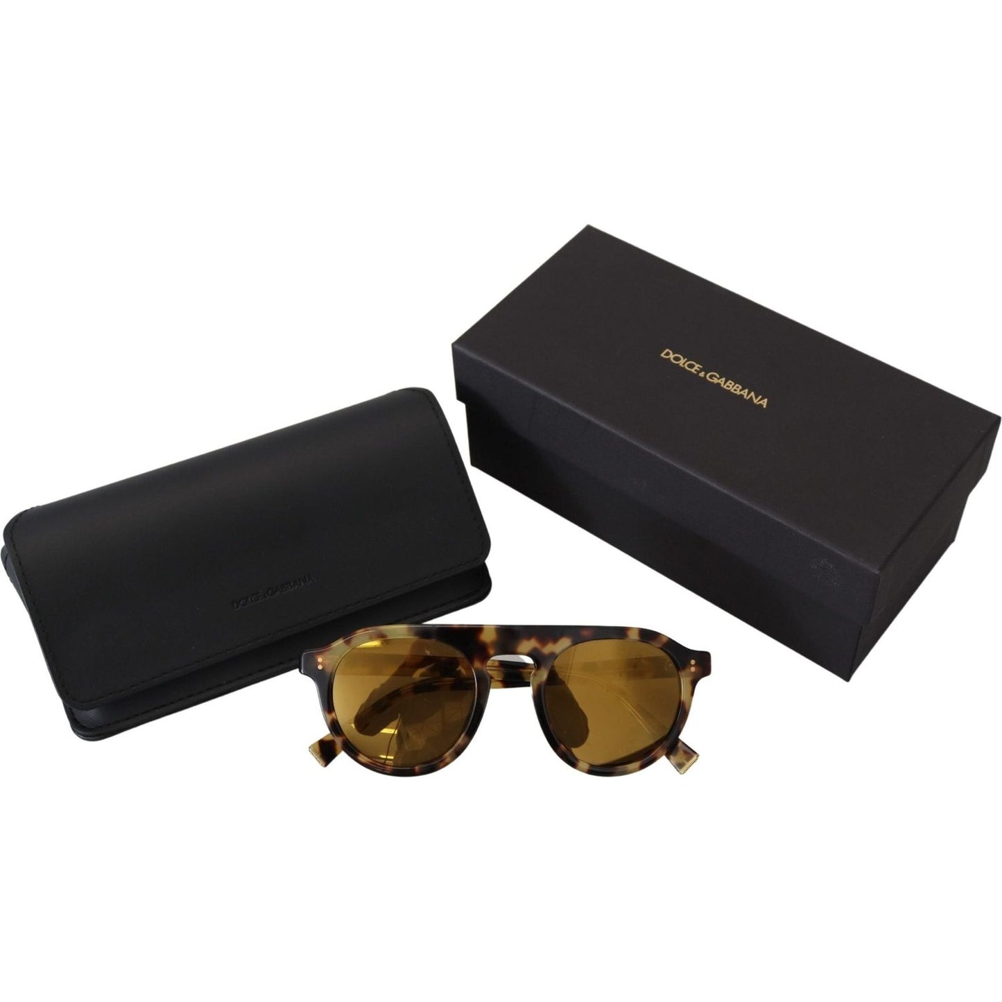 Dolce & Gabbana Chic Tortoiseshell Acetate Sunglasses Dolce & Gabbana