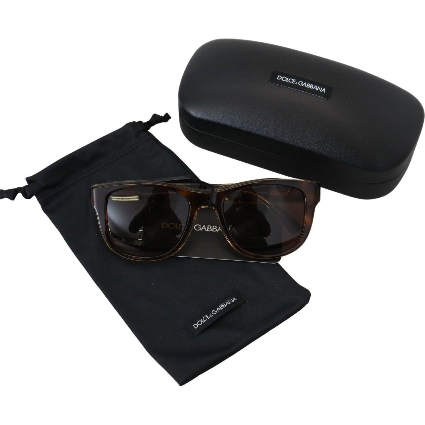 Dolce & Gabbana Chic Unisex Brown Acetate Sunglasses Dolce & Gabbana