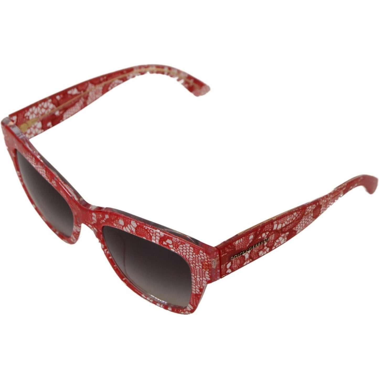 Dolce & Gabbana Sicilian Lace Accented Designer Sunglasses Dolce & Gabbana