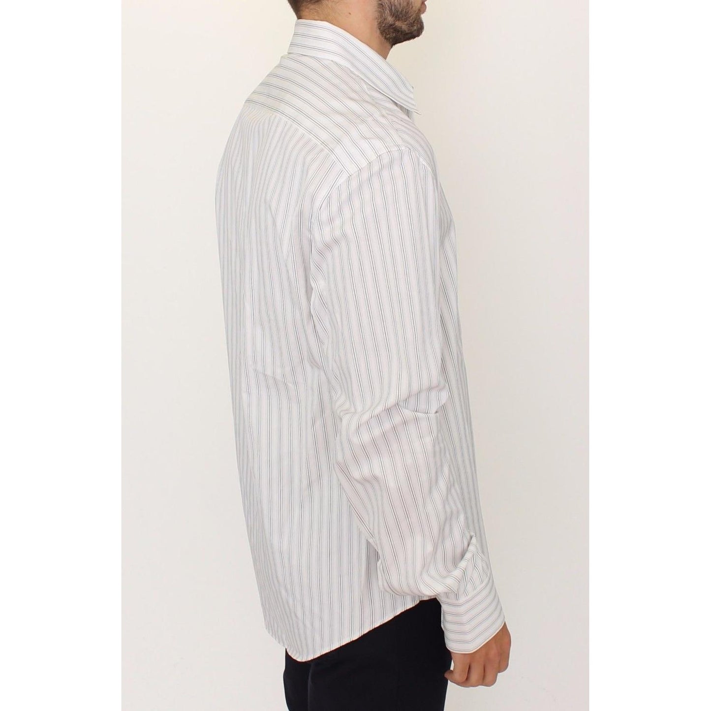 Ermanno Scervino Elegant Striped Cotton Casual Shirt Ermanno Scervino