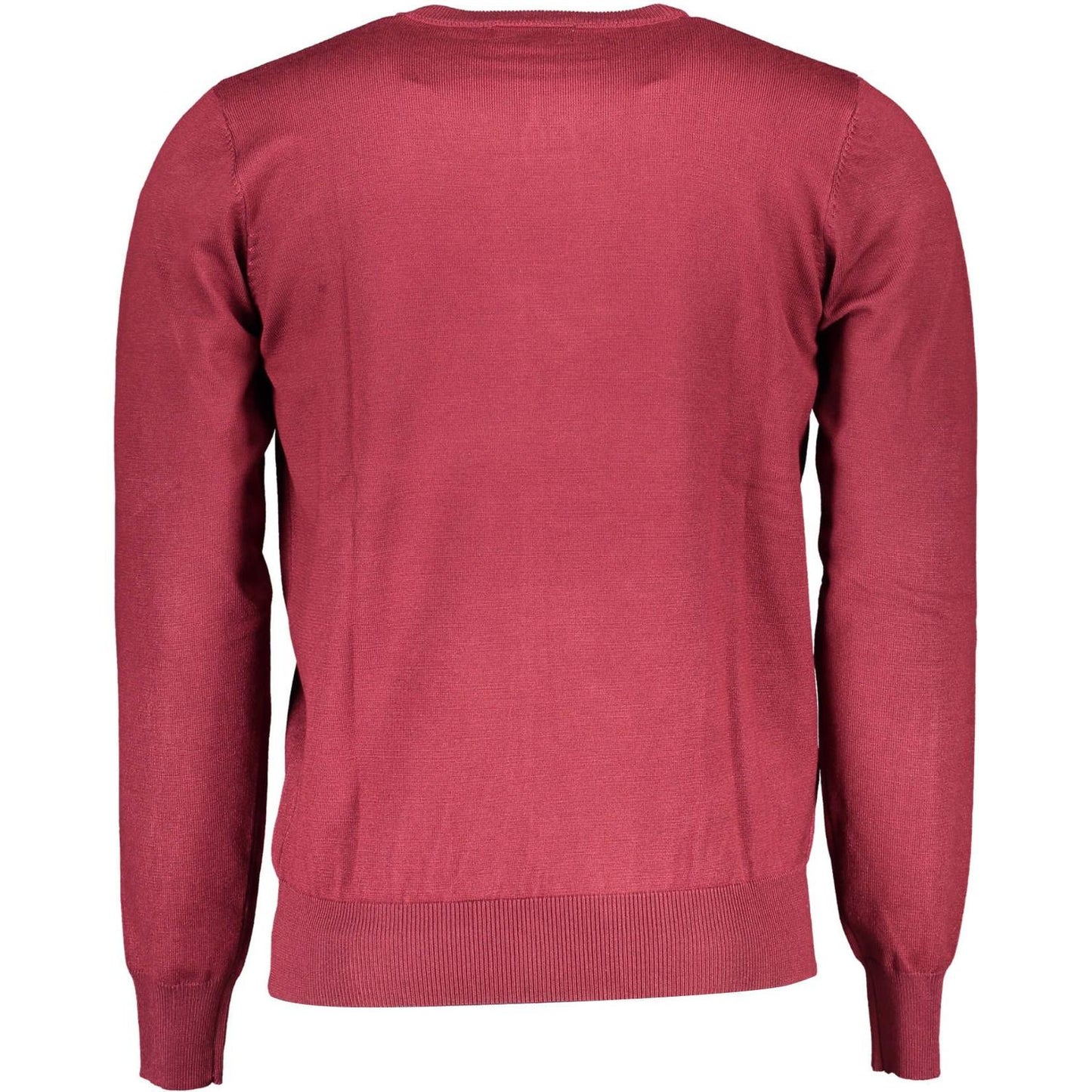 U.S. Grand Polo Crimson Nylon Round Neck Sweater U.S. Grand Polo