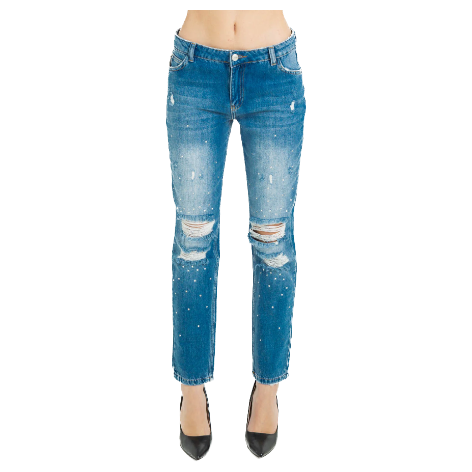 Imperfect Chic Distressed Straight Leg Jeans