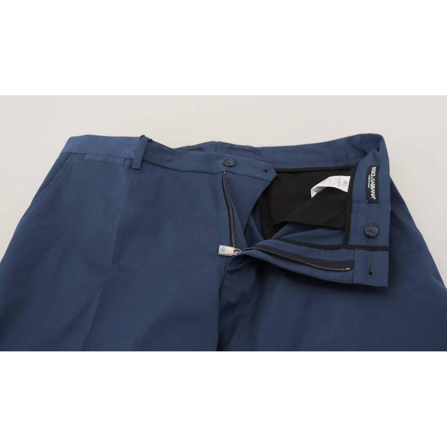 Dolce & Gabbana Elegant Slim Fit Chinos in Blue Jeans & Pants Dolce & Gabbana