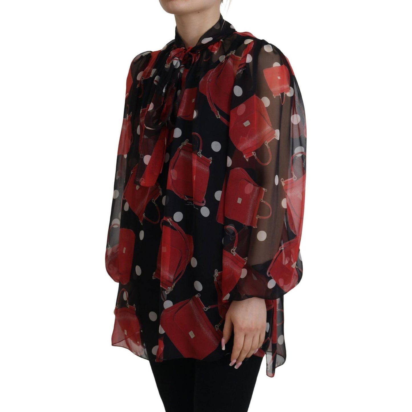 Dolce & Gabbana Sicilian Print Silk Blouse - Luxurious & Chic Dolce & Gabbana