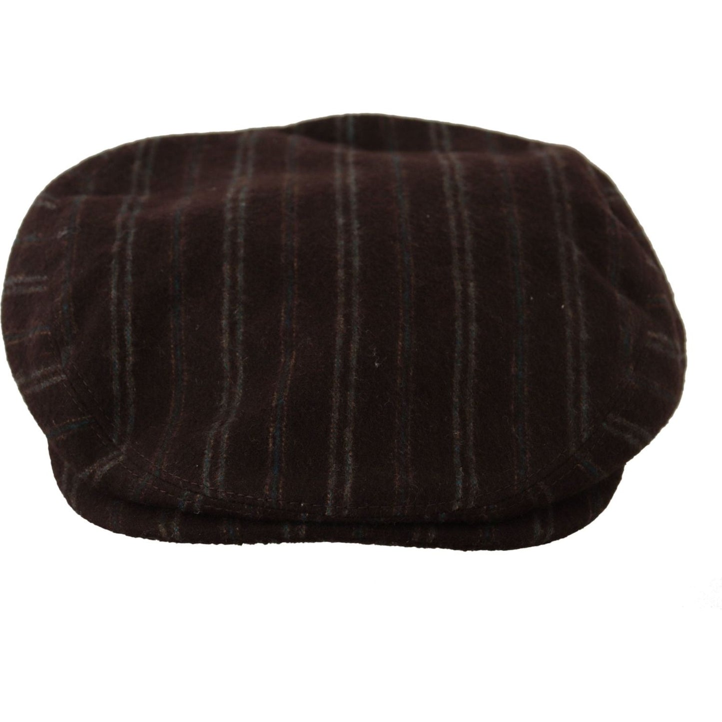 Dolce & Gabbana Elegant Striped Wool Blend Newsboy Cap Dolce & Gabbana