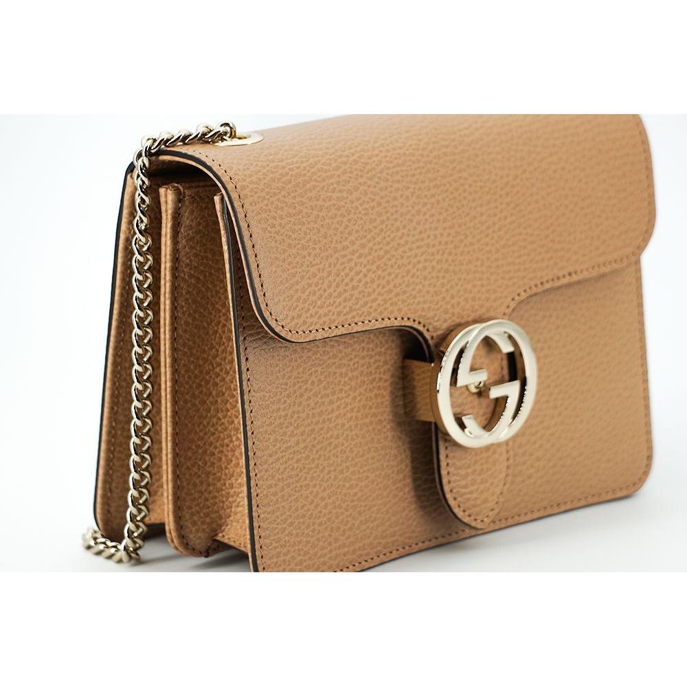 Gucci Elegant Beige Shoulder Bag with GG Snap Gucci