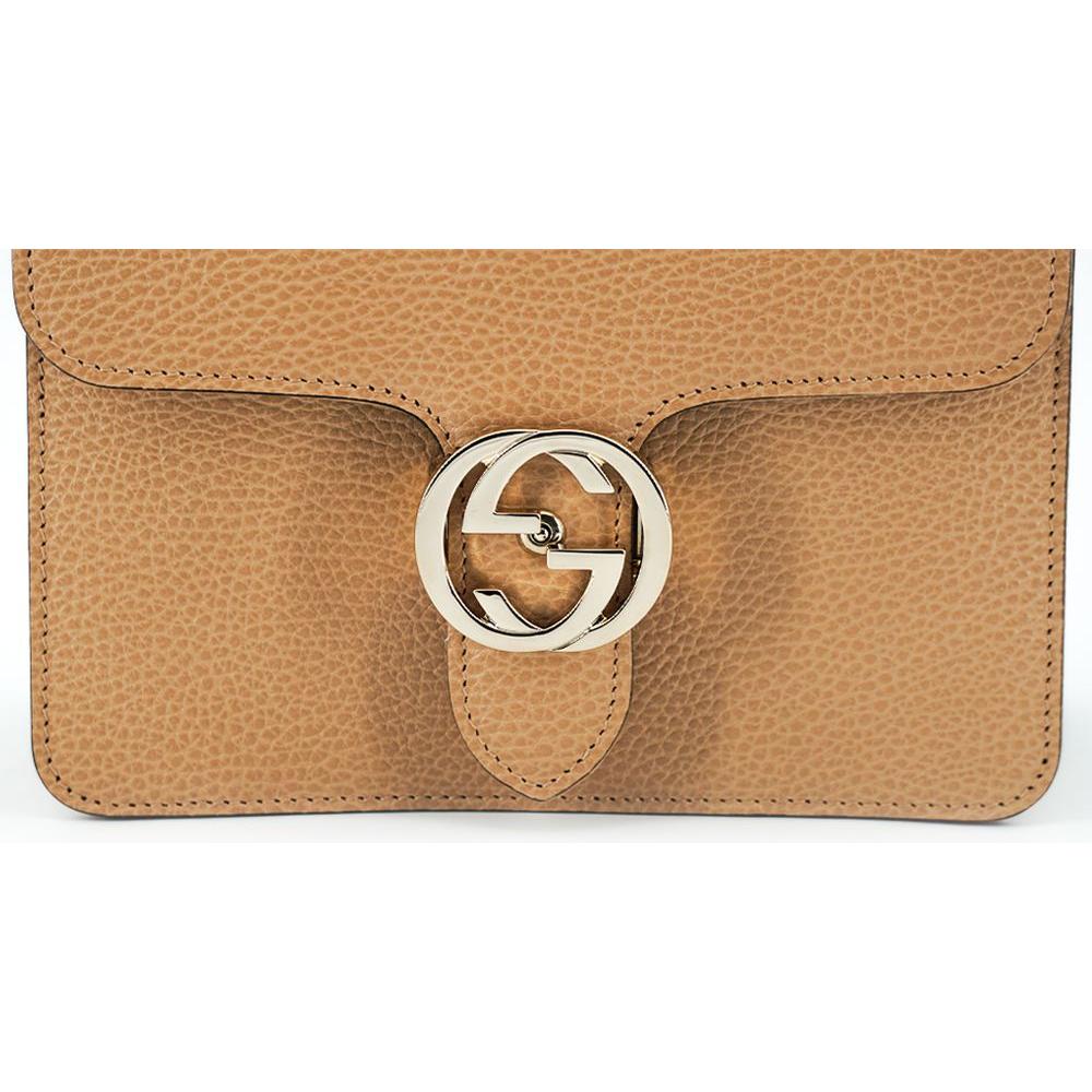 Gucci Elegant Beige Shoulder Bag with GG Snap Gucci