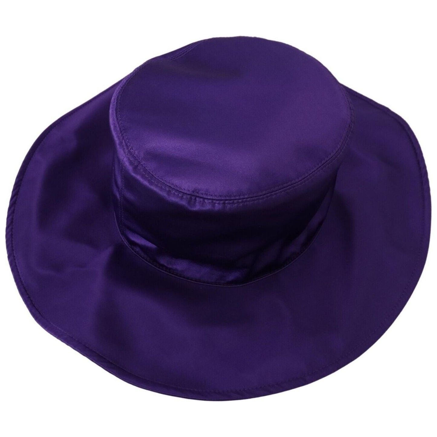 Dolce & Gabbana Elegant Purple Silk Top Hat Dolce & Gabbana