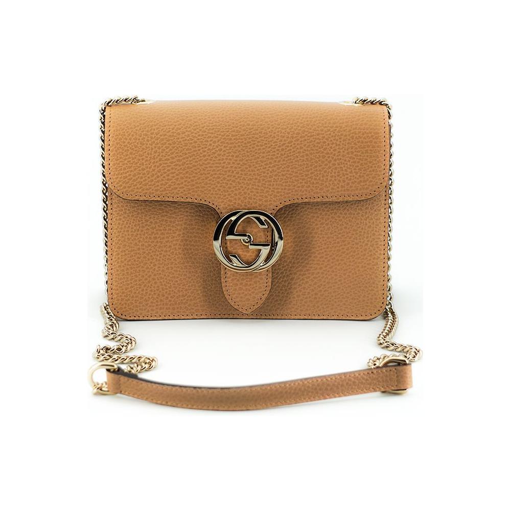 Gucci Elegant Beige Shoulder Bag with GG Snap Gucci