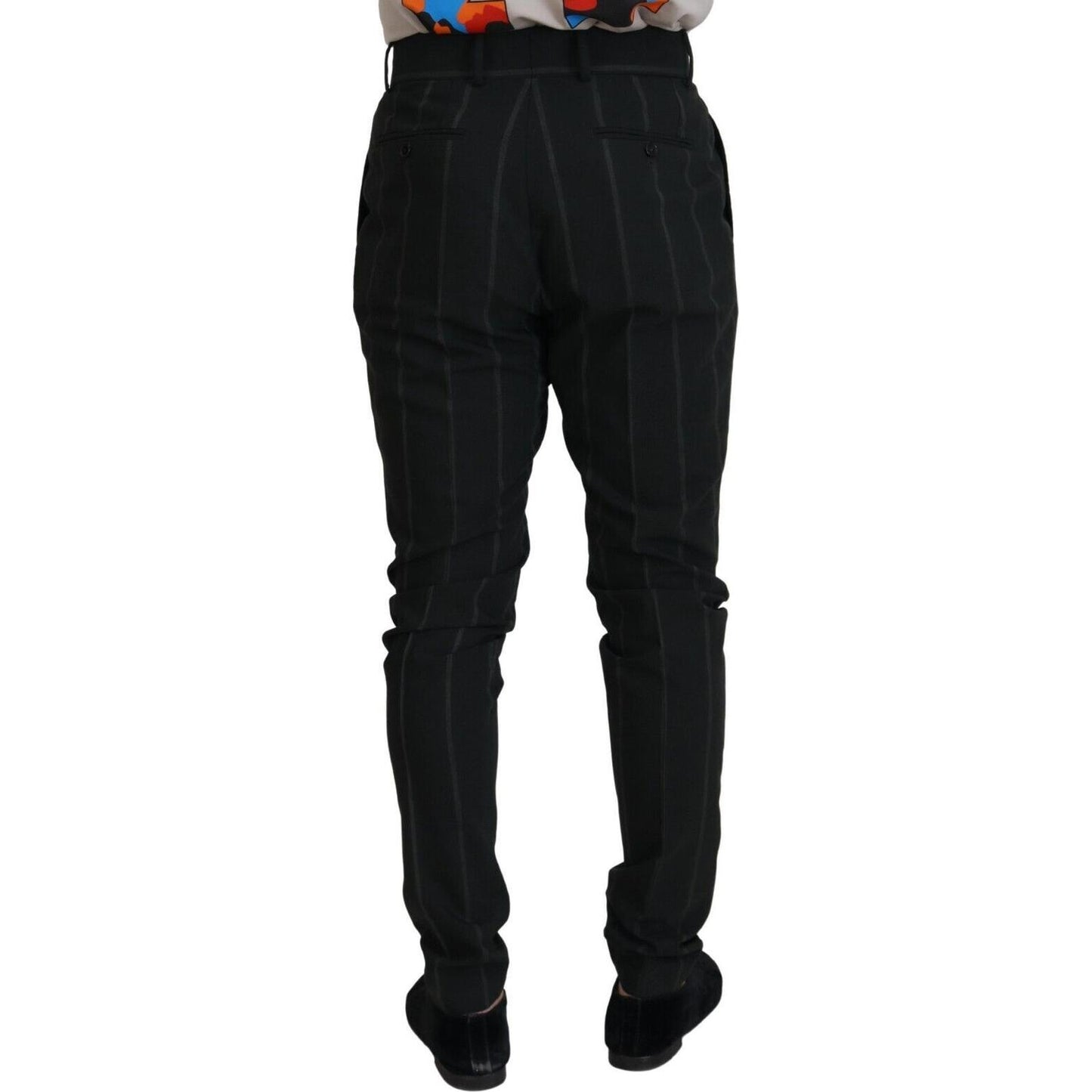 Dolce & Gabbana Elegant Black Tailored Trousers Dolce & Gabbana