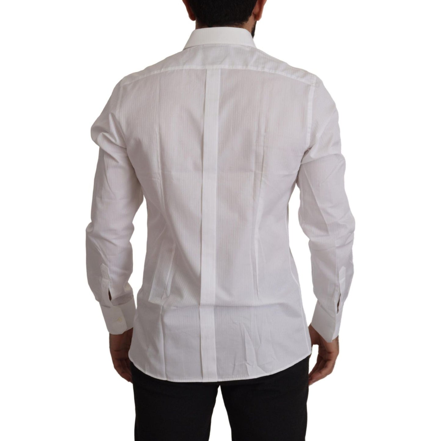 Dolce & Gabbana Elegant White Cotton Dress Shirt Dolce & Gabbana