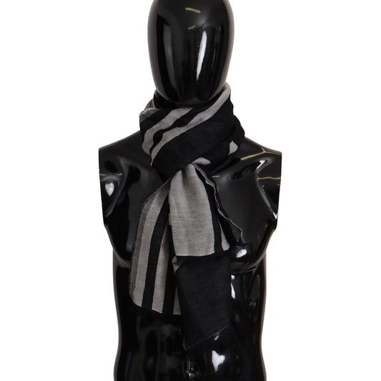 Dolce & Gabbana Elegant Monochrome Men's Scarf Wrap Dolce & Gabbana