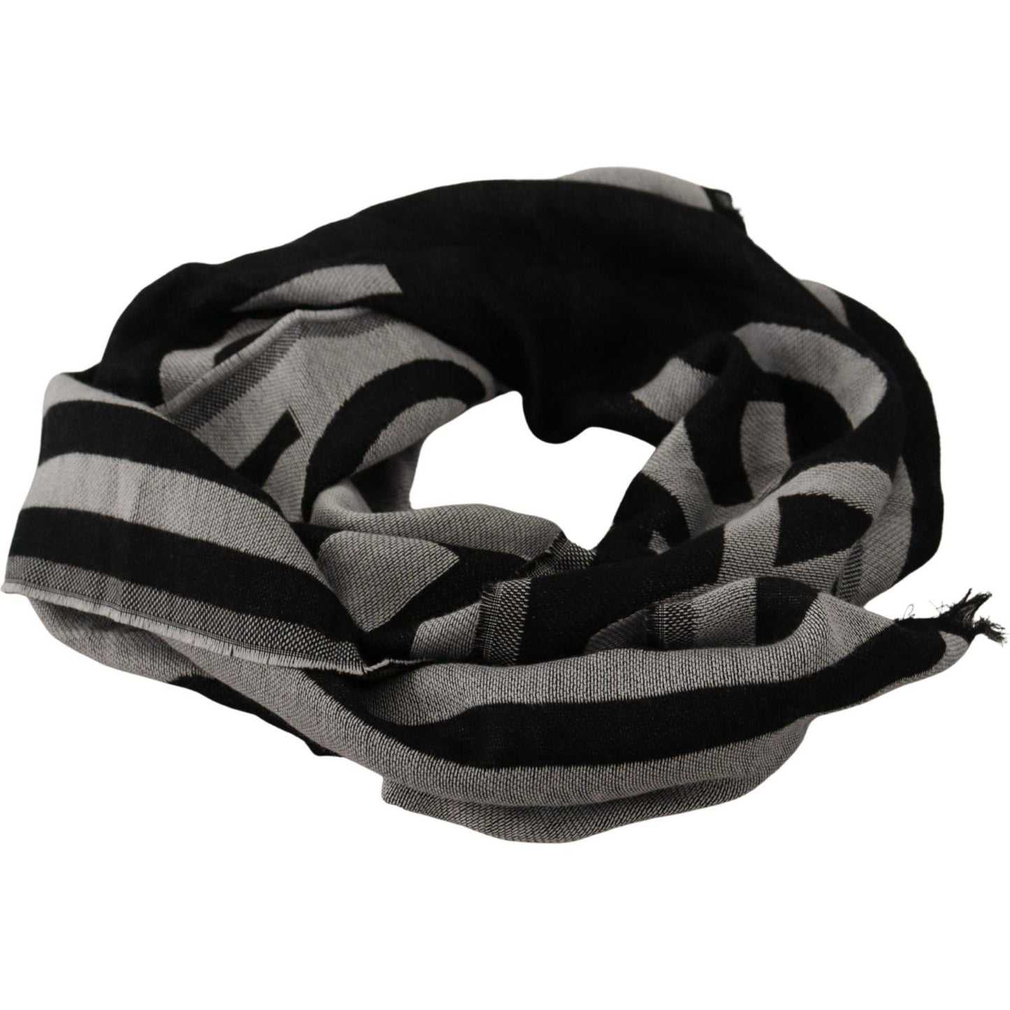 Dolce & Gabbana Elegant Monochrome Men's Scarf Wrap Dolce & Gabbana