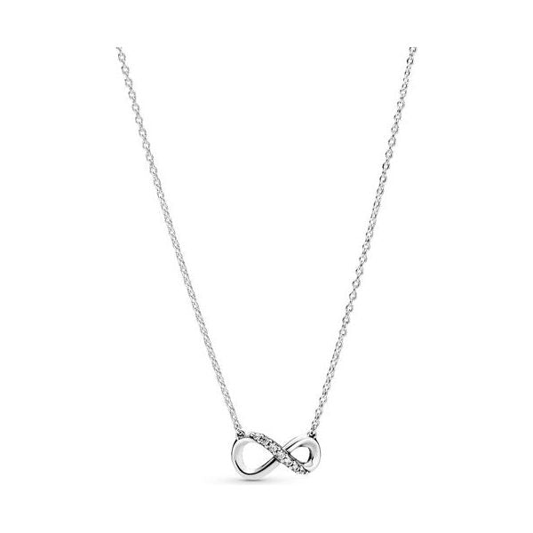 PANDORA JEWELS Mod. SPARKLING INFINITY COLLIER NECKLACE DESIGNER FASHION JEWELLERY PANDORA