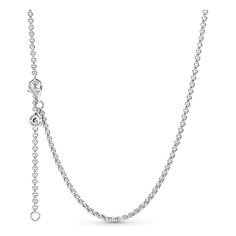 PANDORA JEWELS Mod. ROLO CHAIN NECKLACE DESIGNER FASHION JEWELLERY PANDORA