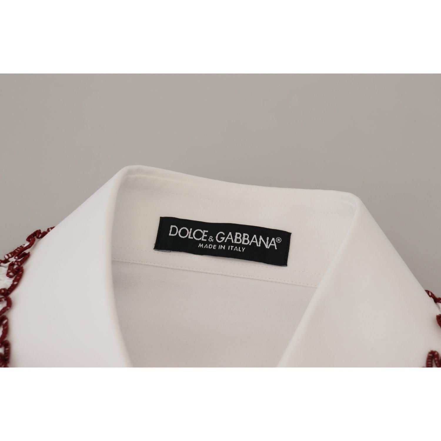 Dolce & Gabbana Elegant White Cotton Polo Top