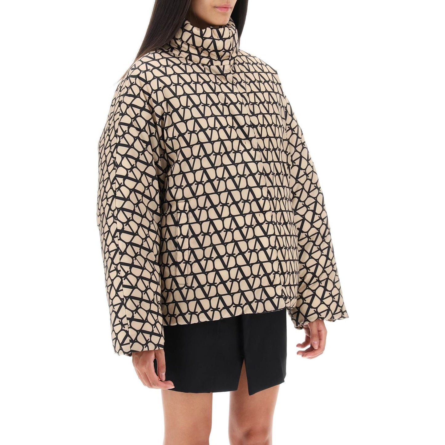 Valentino Garavani toile iconographe oversized puffer jacket Jackets Valentino Garavani