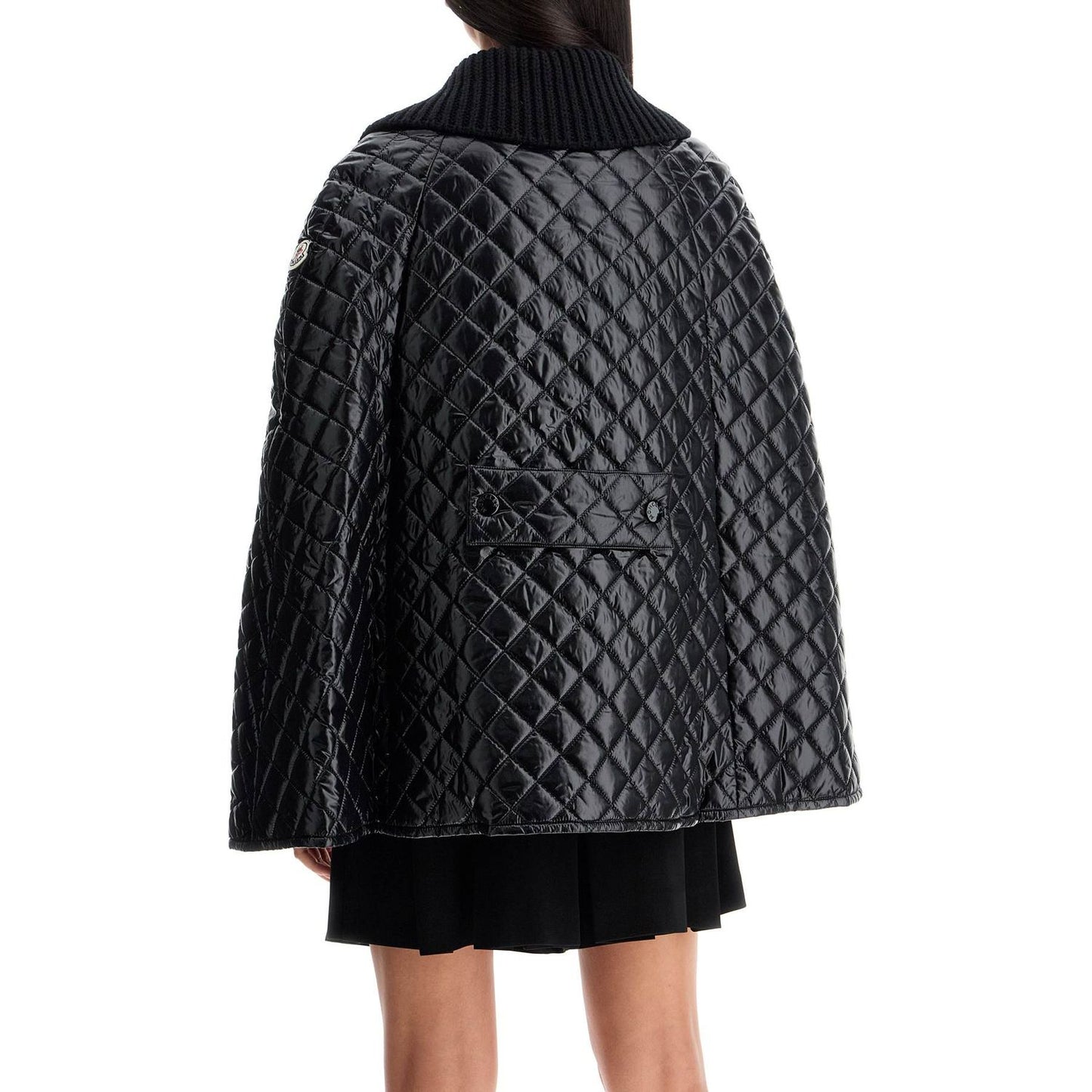 Moncler quilted cape with collar Jackets Moncler