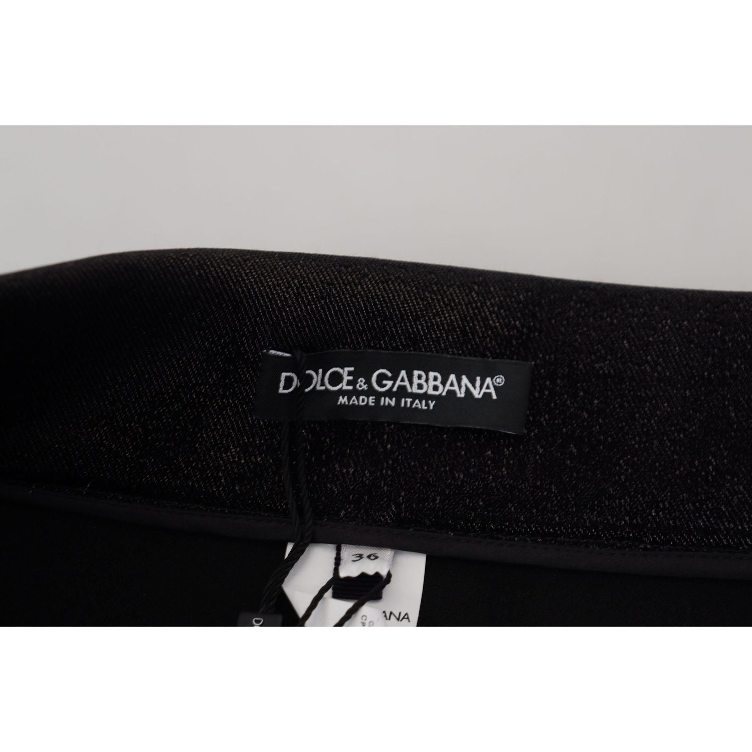 Dolce & Gabbana Elegant Black Denim Pants - Tailored Fit