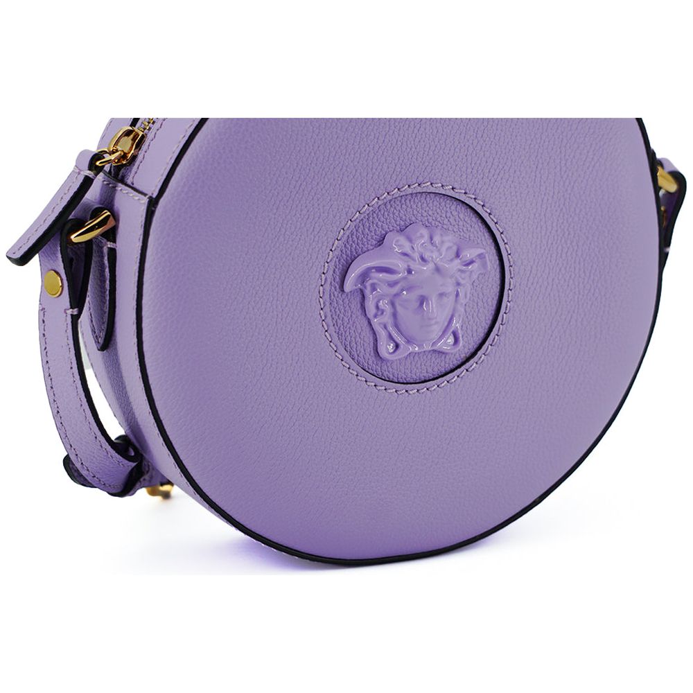 Versace Elegant Purple Round Shoulder Bag WOMAN SHOULDER BAGS Versace