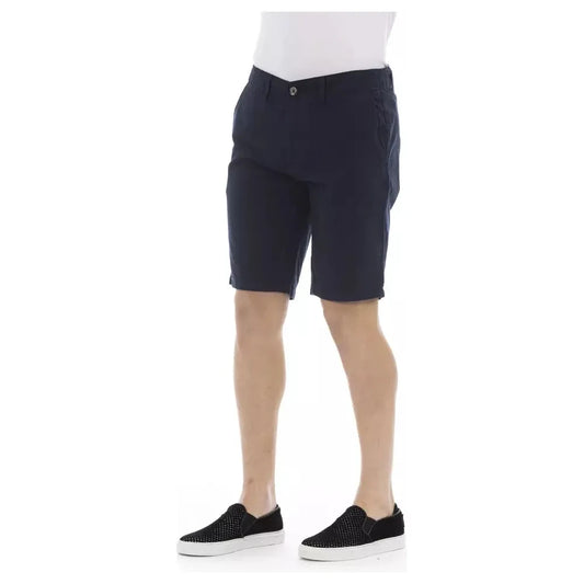 Baldinini Trend Blue Cotton Men's Bermuda Shorts Baldinini Trend