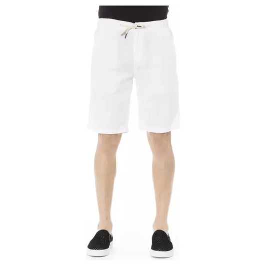 Baldinini Trend White Cotton Men's Bermuda Short Baldinini Trend