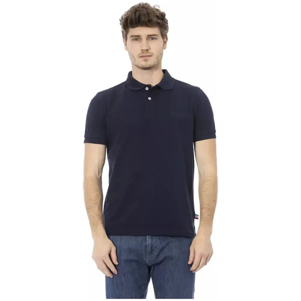 Baldinini Trend Blue Cotton Men Polo