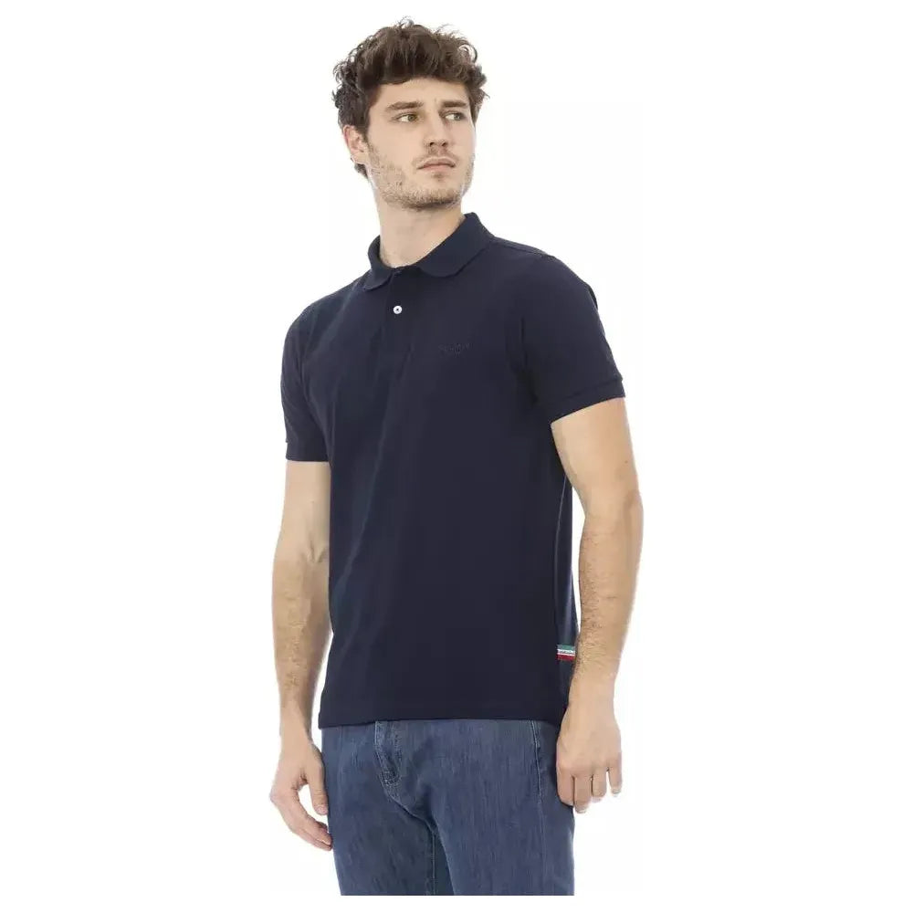 Baldinini Trend Blue Cotton Men Polo