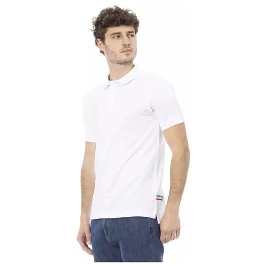 Baldinini Trend White Cotton Men Polo-Shirt Baldinini Trend