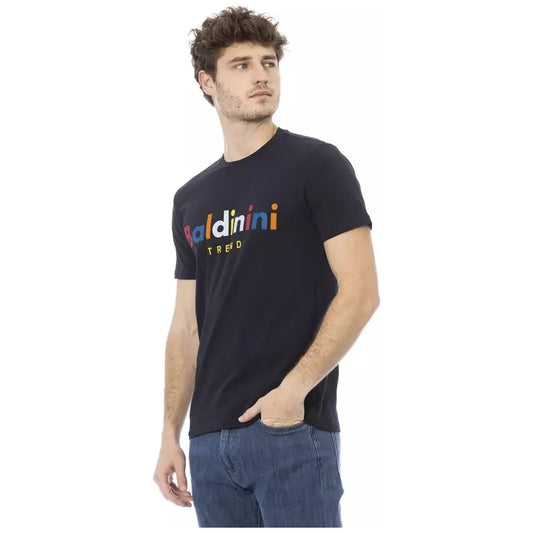 Baldinini Trend Blue Cotton Men's T-Shirt Baldinini Trend