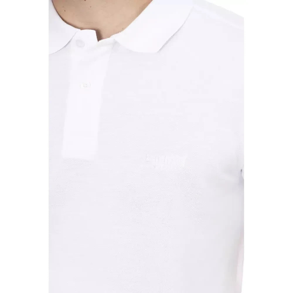 Baldinini Trend White Cotton Men Polo-Shirt Baldinini Trend