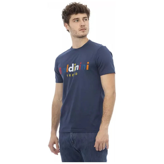 Baldinini Trend Blue Cotton Men's T-Shirt Baldinini Trend