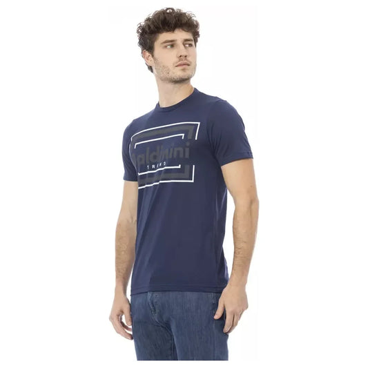 Baldinini Trend Blue Cotton Men's T-Shirt Baldinini Trend